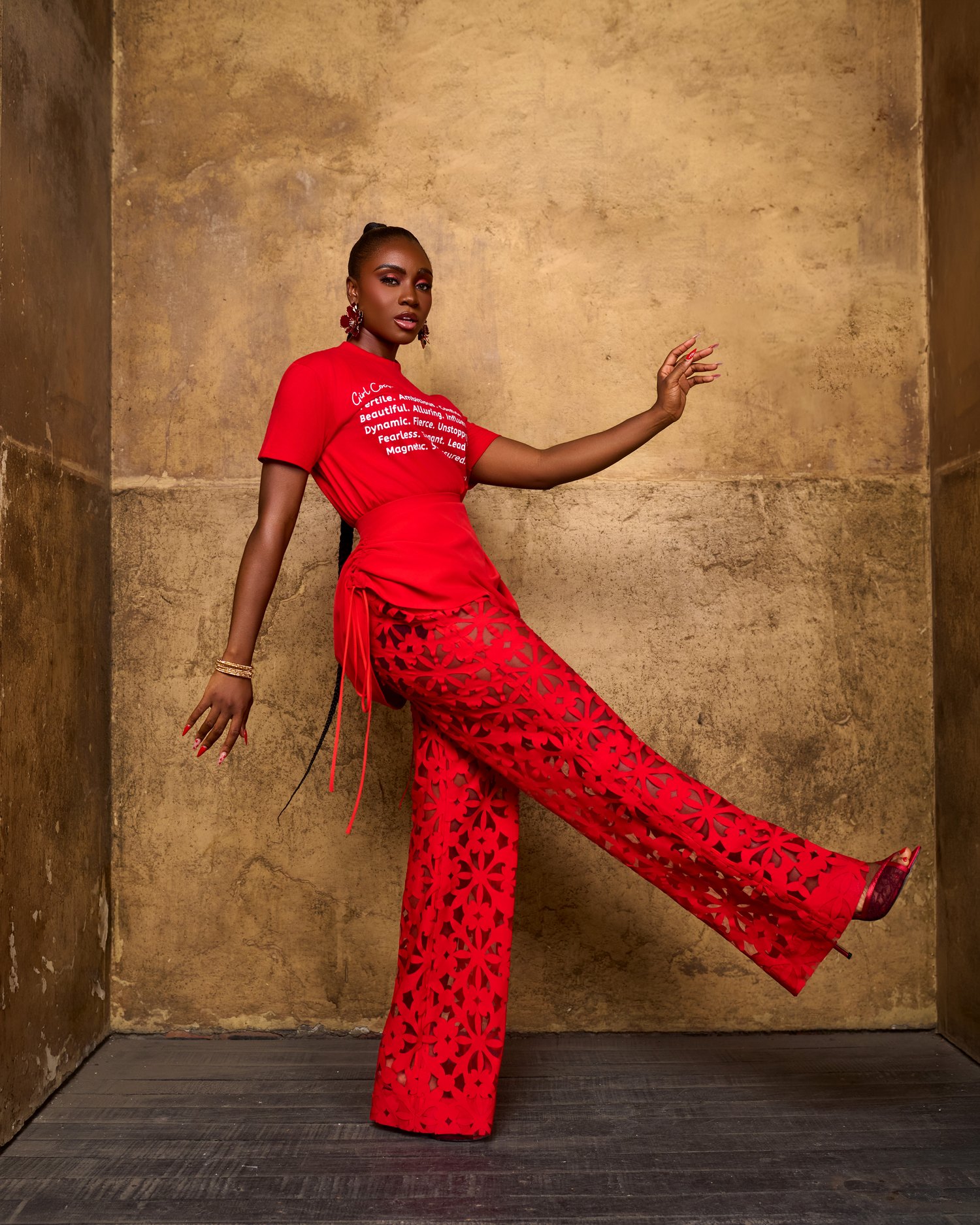 Drawstring Lazzercut Pant Set - Image 2