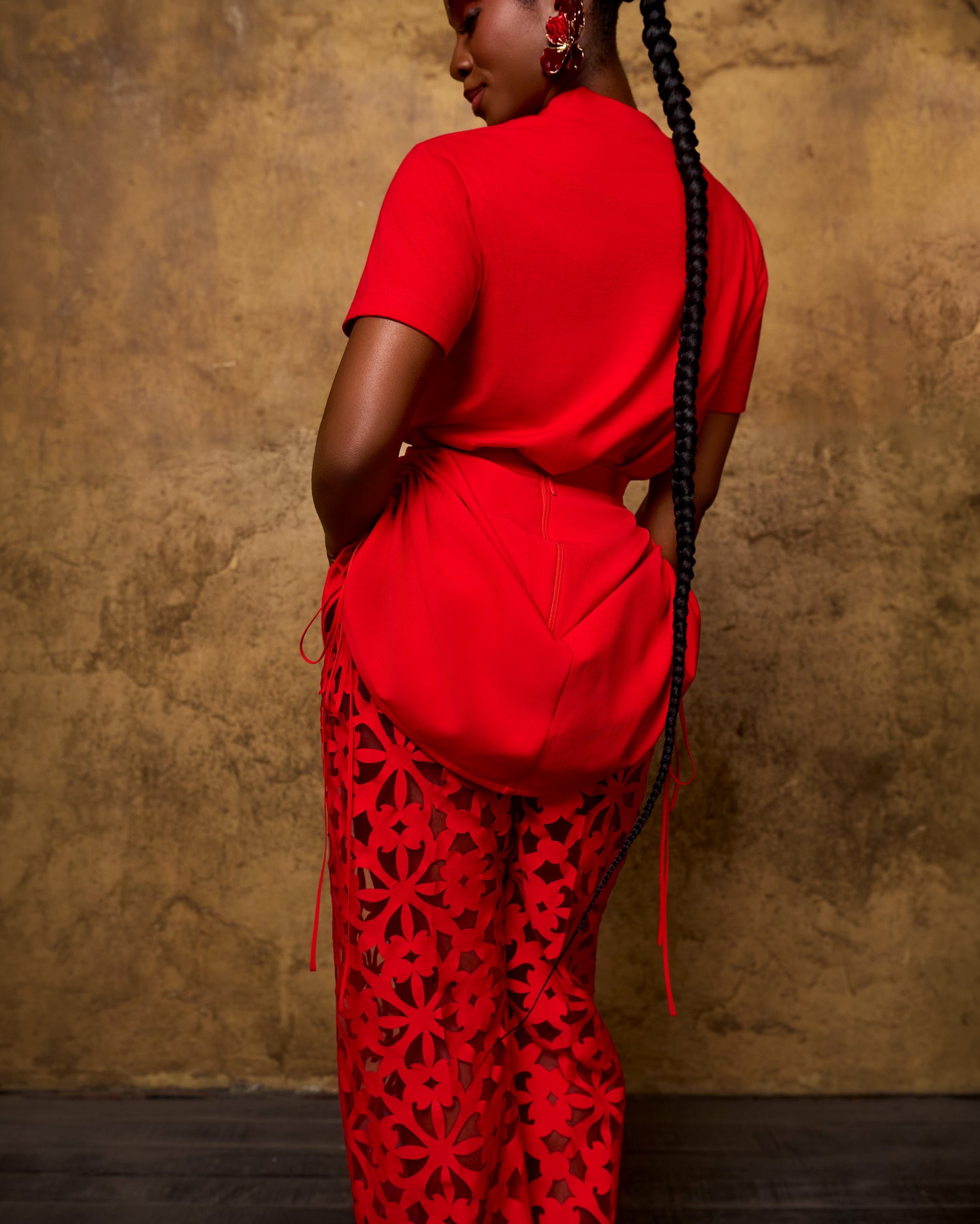 Drawstring Lazzercut Pant Set - Image 4