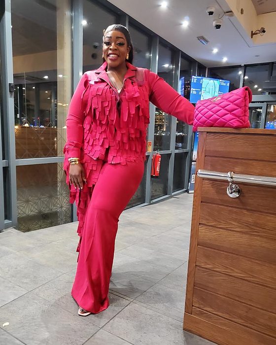 A BAEJ customer wearing her piece